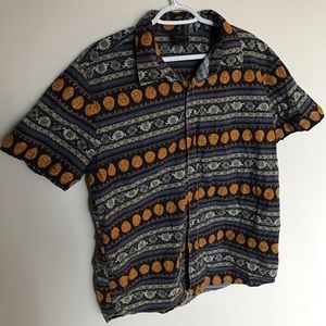 Vintage Disney! Aladdin Mens XL Hawaiian/Bowling Button Down Shirt